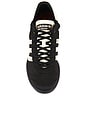 view 4 of 7 Karintha Lo Satin Sneaker in Black, Dark Brown, & White