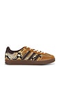 view 1 of 6 ZAPATILLA DEPORTIVA GAZELLE SNAKE in Core Black, Wonder White, Dust Rust & Collegiate Burgundy