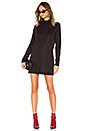 view 1 of 4 Mock Neck Mini Dress in Black
