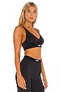 view 2 of 4 Bonded Active V Neck Bra in Black