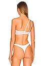 view 3 of 4 Waves Asymmetrical Bikini Top in White