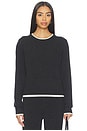 view 1 of 4 Tove Layered Cashmere Crewneck in Charcoal