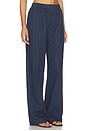 view 2 of 6 Linen Relaxed Pants in Navy