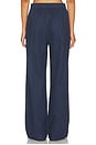view 4 of 6 Linen Relaxed Pants in Navy