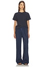 view 5 of 6 Linen Relaxed Pants in Navy