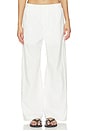 view 1 of 6 Linen Relaxed Pants in White