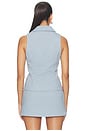 view 3 of 5 Kaia Vest in Light Blue Stripe