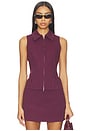 view 2 of 6 Kaia Vest in Merlot Stripe