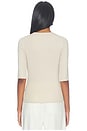 view 4 of 4 Lee Cropped Sleeve Top in Stone