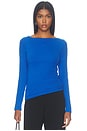 view 1 of 4 Lane Boatneck Top in Lapis