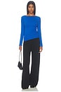 view 5 of 4 Lane Boatneck Top in Lapis