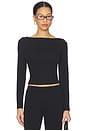 view 1 of 4 Lane Boatneck Top in Black