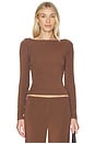 view 1 of 4 x REVOLVE Lane Boatneck Top in Mocha