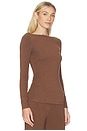 view 2 of 4 x REVOLVE Lane Boatneck Top in Mocha