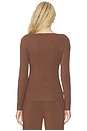 view 3 of 4 x REVOLVE Lane Boatneck Top in Mocha