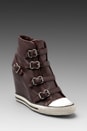 view 1 of 4 United Wedge Buckle Sneaker in Prune