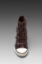 view 4 of 4 United Wedge Buckle Sneaker in Prune