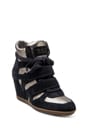 view 1 of 4 Bea Wedge Sneaker in Midnight & Piombo