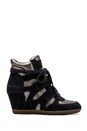 view 2 of 4 Bea Wedge Sneaker in Midnight & Piombo