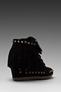 view 4 of 5 Baba Fringe Wedge Bootie in Black