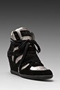 view 2 of 5 Bea Wedge Sneaker in Black/Piombo in Black & Piombo