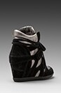 view 4 of 5 Bea Wedge Sneaker in Black/Piombo in Black & Piombo