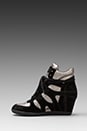 view 5 of 5 Bea Wedge Sneaker in Black/Piombo in Black & Piombo
