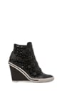 view 1 of 5 Tiffany Wedge Sneaker in Black/Black Studs in Black & Black Studs