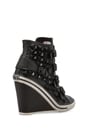 view 4 of 5 Tiffany Wedge Sneaker in Black/Black Studs in Black & Black Studs