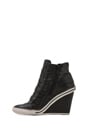 view 5 of 5 Tiffany Wedge Sneaker in Black/Black Studs in Black & Black Studs
