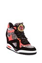 view 2 of 5 Bling Sneaker in Black & Fluo Peach