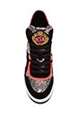 view 3 of 5 Bling Sneaker in Black & Fluo Peach