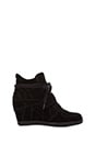view 1 of 5 Bowie Calf Suede Sneaker Wedge in Black