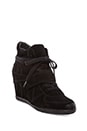 view 2 of 5 Bowie Calf Suede Sneaker Wedge in Black