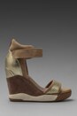 view 2 of 5 Eloise Bis Wedge Sandal в цвете Platine/Chamois/Vison in Platine & Chamois & Vison