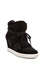view 2 of 5 Cool Mesh Wedge Sneaker in Black/Black in Black & Black