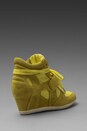 view 4 of 5 Bowie Wedge Sneaker in Lemon