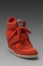 view 1 of 5 Bowie Wedge Sneaker in Coral