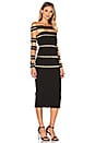 view 2 of 3 Gold Runner Dress in Black & Gold
