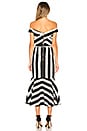 view 3 of 3 Me Before You Dress in Black & White Stripe in Black & Gardenia White Stripe