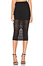view 1 of 5 At First Sight Knit Skirt in Black