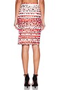 view 4 of 5 Playing Dangerous Skirt in Red Leopard Stripe