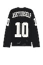 view 1 of 3 Knit Mesh Long Sleeve Jersey in Black