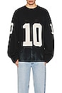 view 3 of 3 Knit Mesh Long Sleeve Jersey in Black