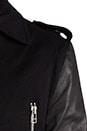 view 6 of 7 Wool Leather Jacket en Black/Black in Black & Black