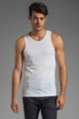 view 1 of 4 Banded Tank in White