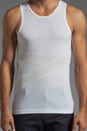 view 4 of 4 Banded Tank in White