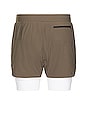 view 2 of 4 Tetra-lite 5 Liner Short in Deep Taupe/white