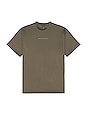 view 1 of 5 Nano Mesh Oversized Tee in Deep Taupe