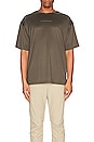 view 4 of 5 Nano Mesh Oversized Tee in Deep Taupe